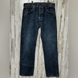 Levi’s 501 Big E Blue Button Jeans 34x34